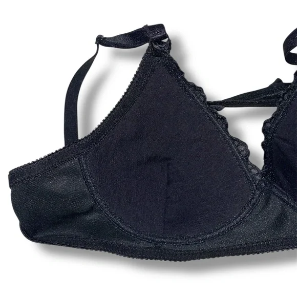 Sears Black Satin Lace Bra - Picture 6 of 6